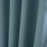 LUNVA Custom Blackout Curtains with Linen-Look Texture – Blue